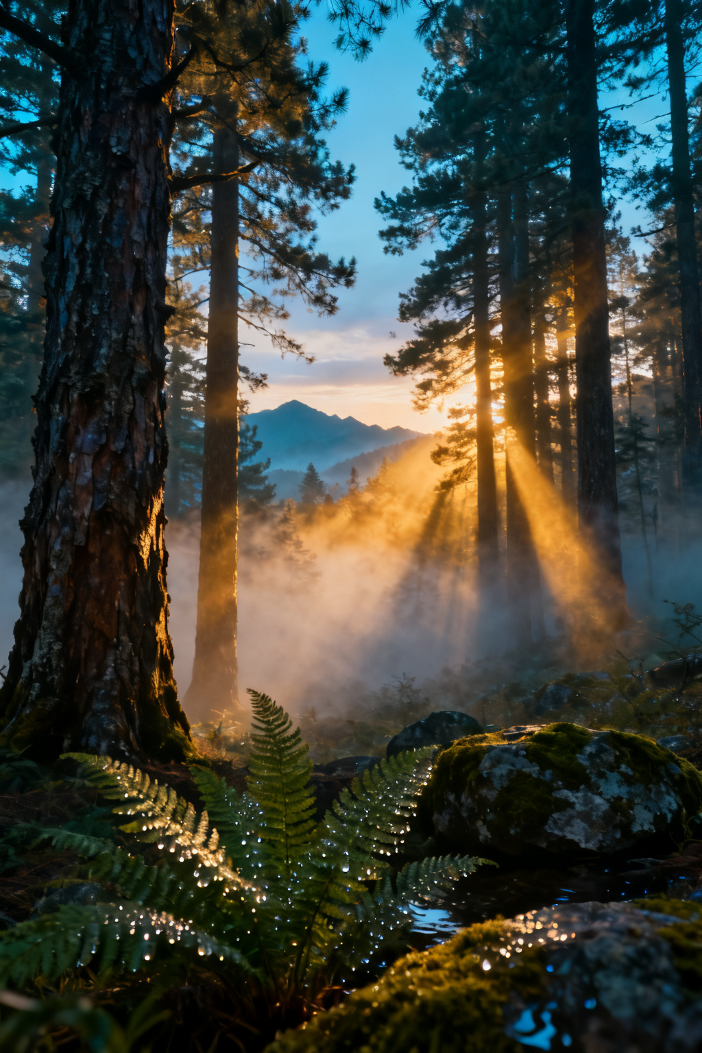 Misty Forest Dawn